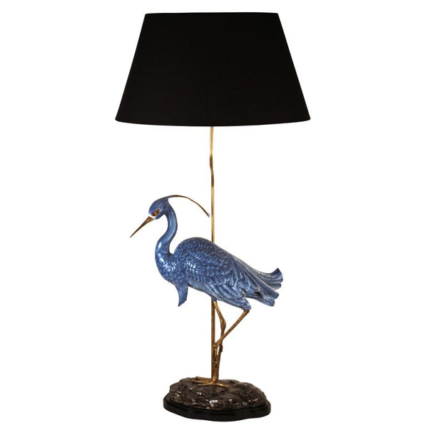 Blue Heron Bird Lamp Large