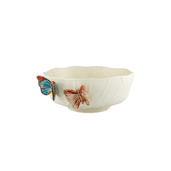 Large Salad Bowl Cloudy Butterflies