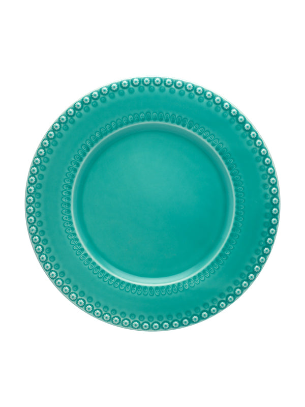 Fantasy Charger Plate 34cm Aqua Green