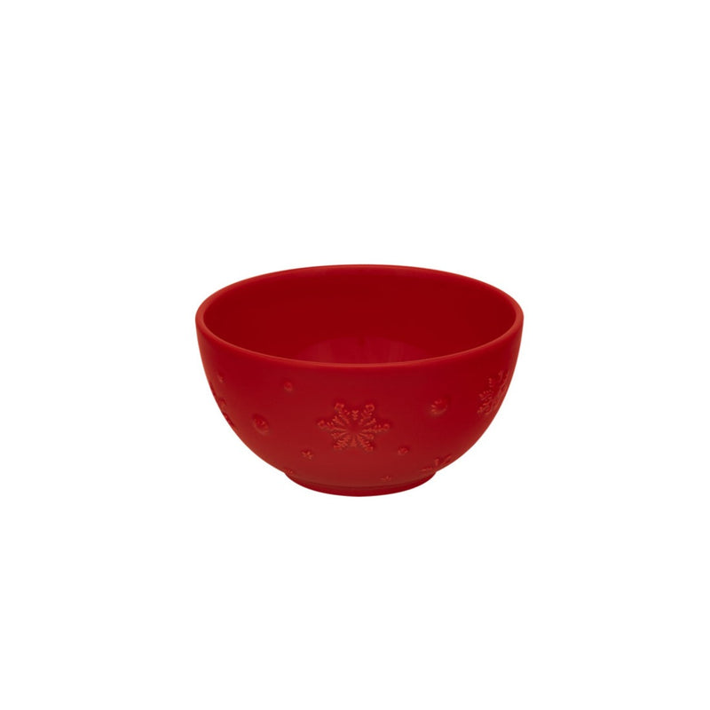 Snowflakes Bowl 15cm Red