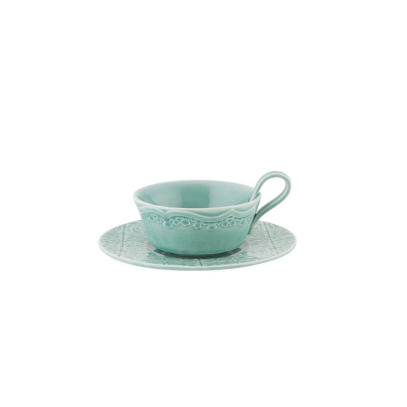 Rua Nova Tea Cup and Saucer Morning Blue