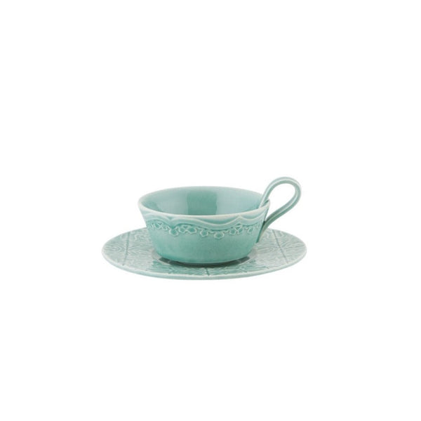 Rua Nova Morning Blue Set of 2 Tea Cups and Saucers