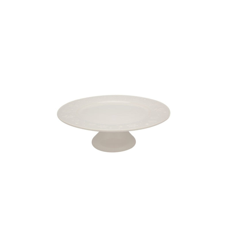 Snowflakes Cake Stand 33.5cm Beige