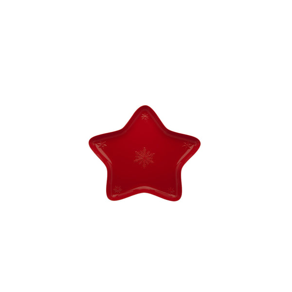 Snowflakes Star Bowl 45cm Red