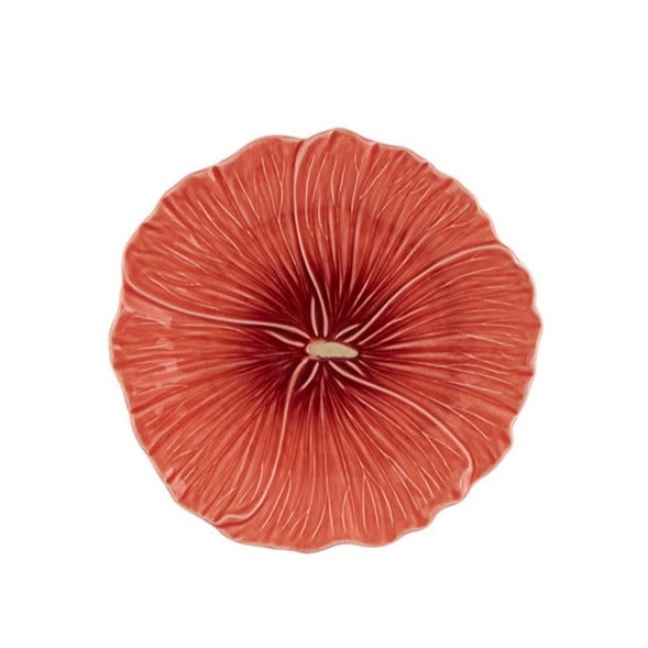 Maria Flower Dessert Plate Hollyhock Set of 4
