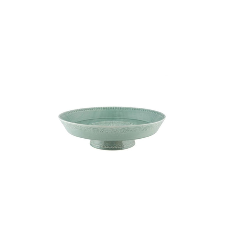 Rua Nova Footed Fruit Bowl 35cm Morning Blue