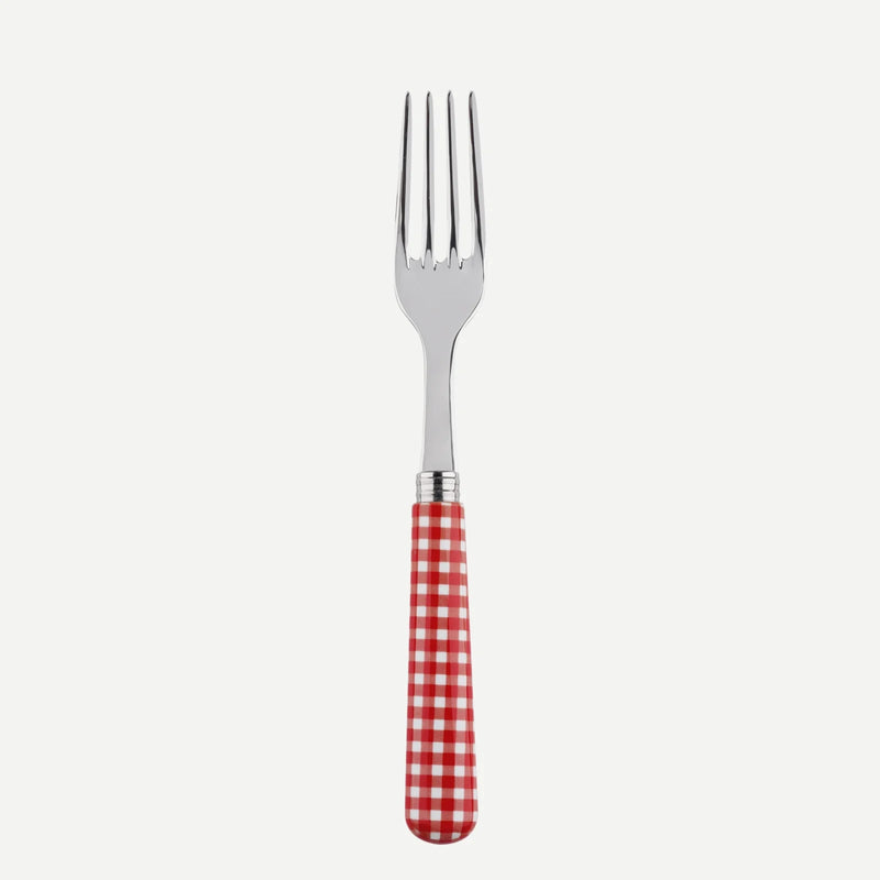 Gingham / Dinner Fork / Red
