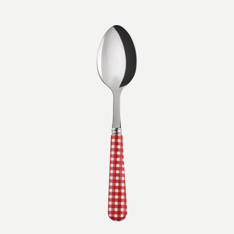 Gingham / Dessert Spoon / Red
