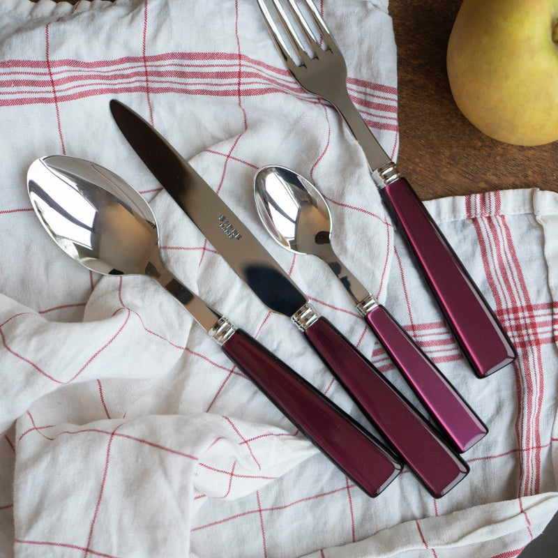 Icône/ 5 pieces cutlery set / Aubergine