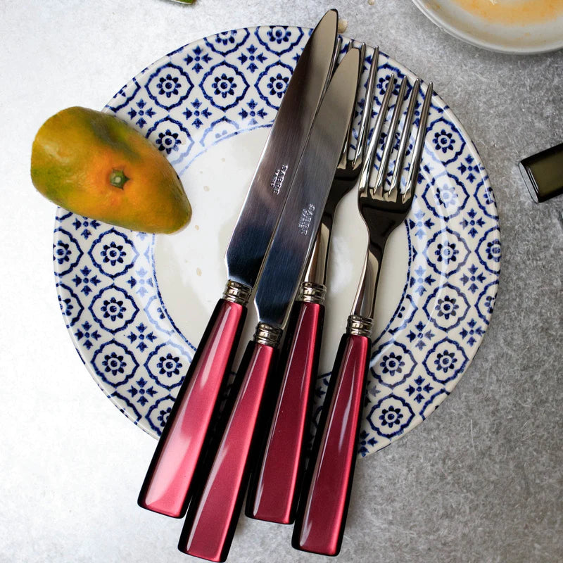 Icône/ 5 pieces cutlery set / Red