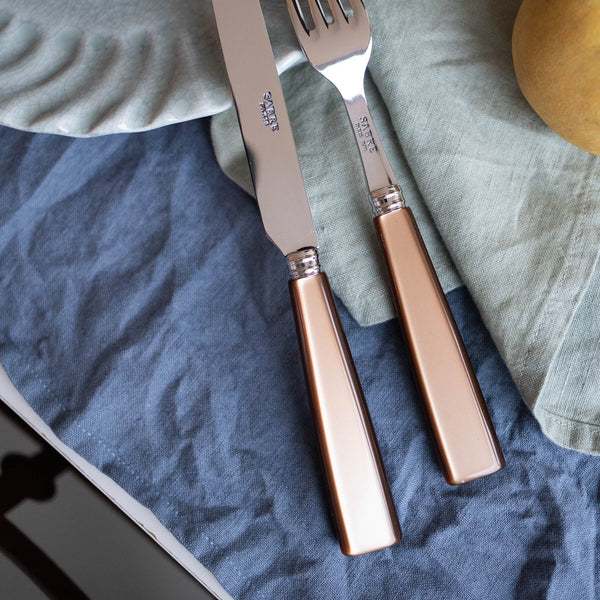 Icône/ 5 pieces cutlery set / Caramel