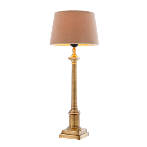 Table Lamp Cologne S antique brass finish include shade