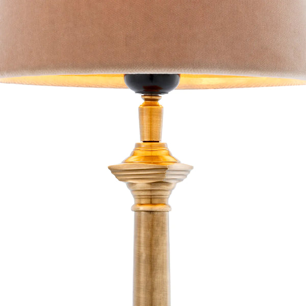 Table Lamp Cologne S antique brass finish include shade