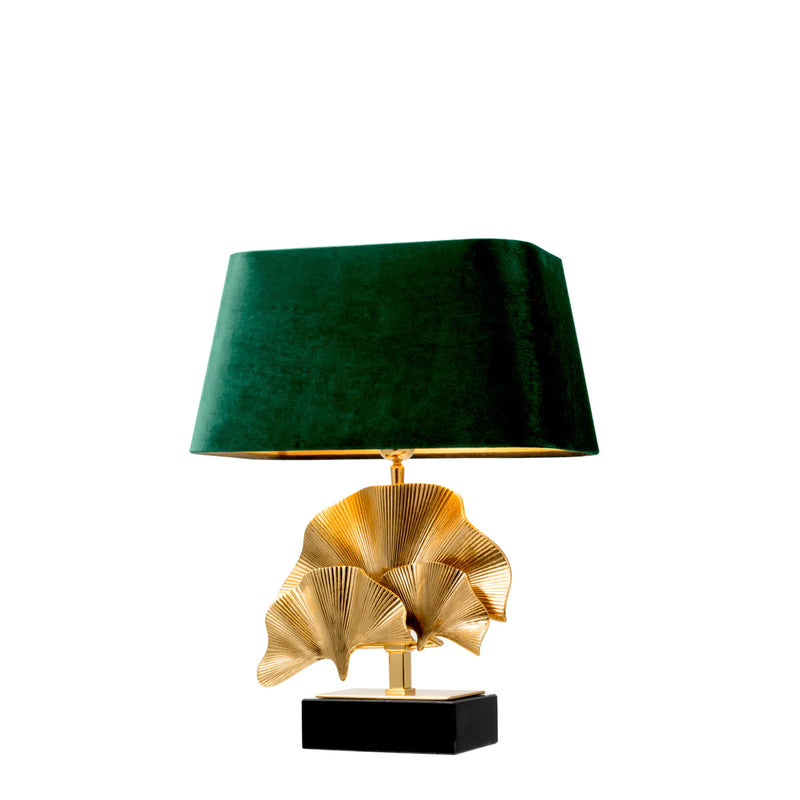 Table Lamp Olivier S polished brass including shade