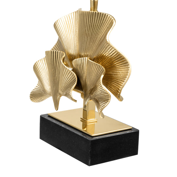 Table Lamp Olivier S polished brass including shade