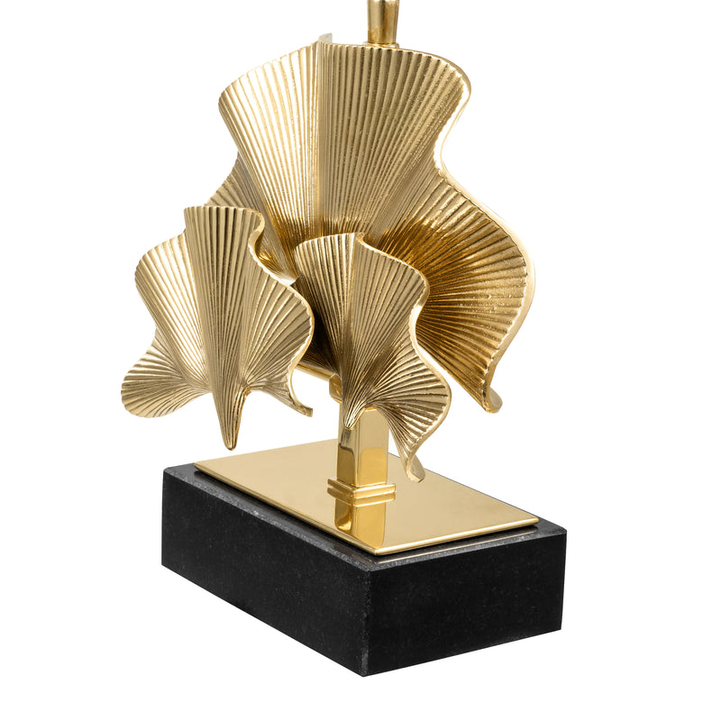 Table Lamp Olivier S polished brass including shade