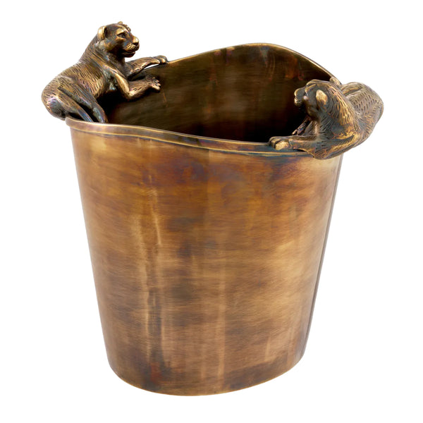 Wine Cooler Jordan vintage brass finish