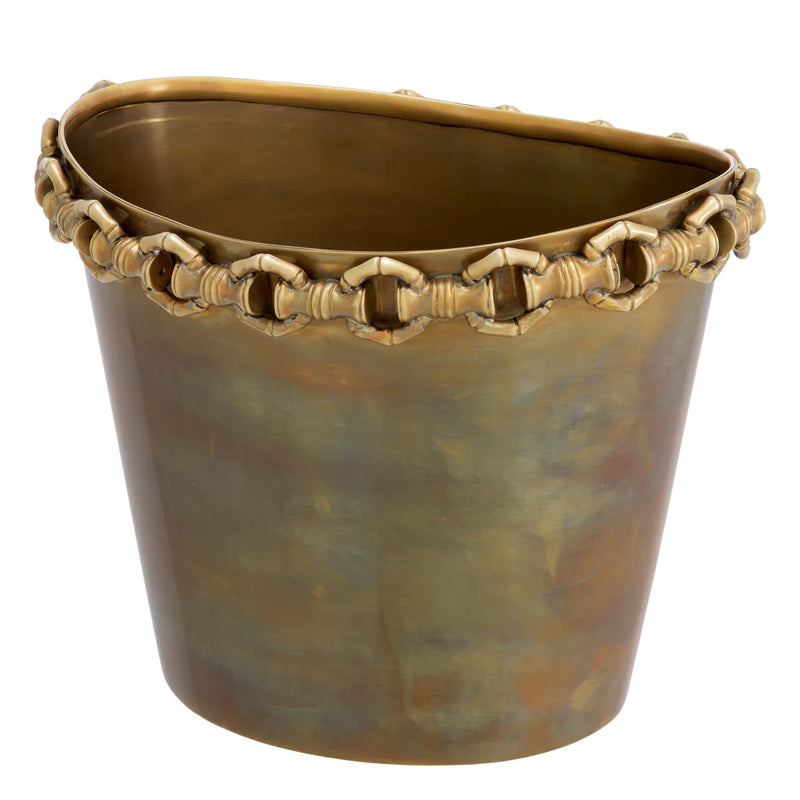 Wine Cooler Clementine Vintage Brass Finish