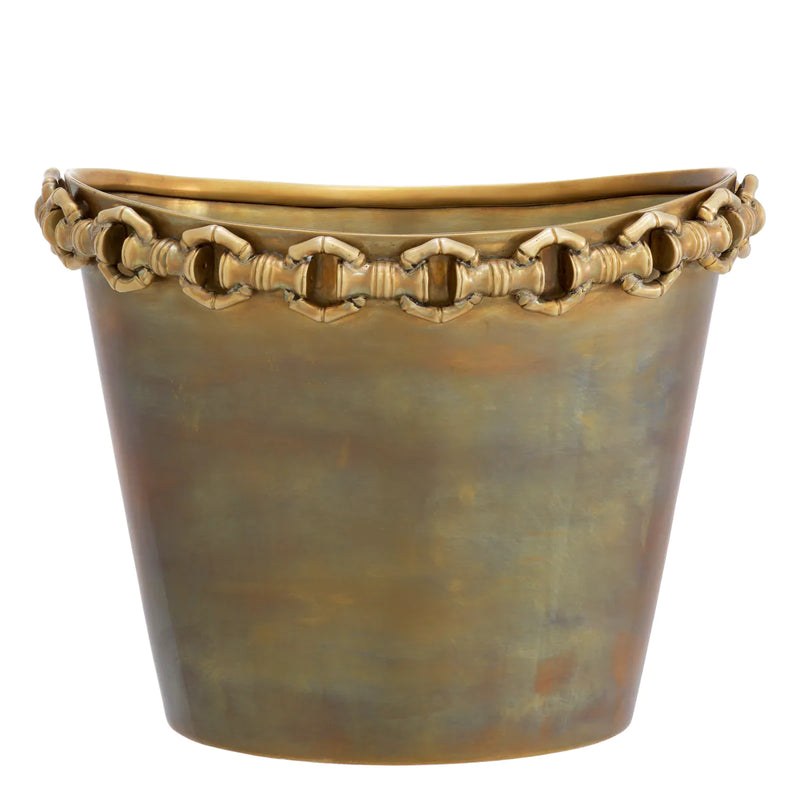 Wine Cooler Clementine Vintage Brass Finish