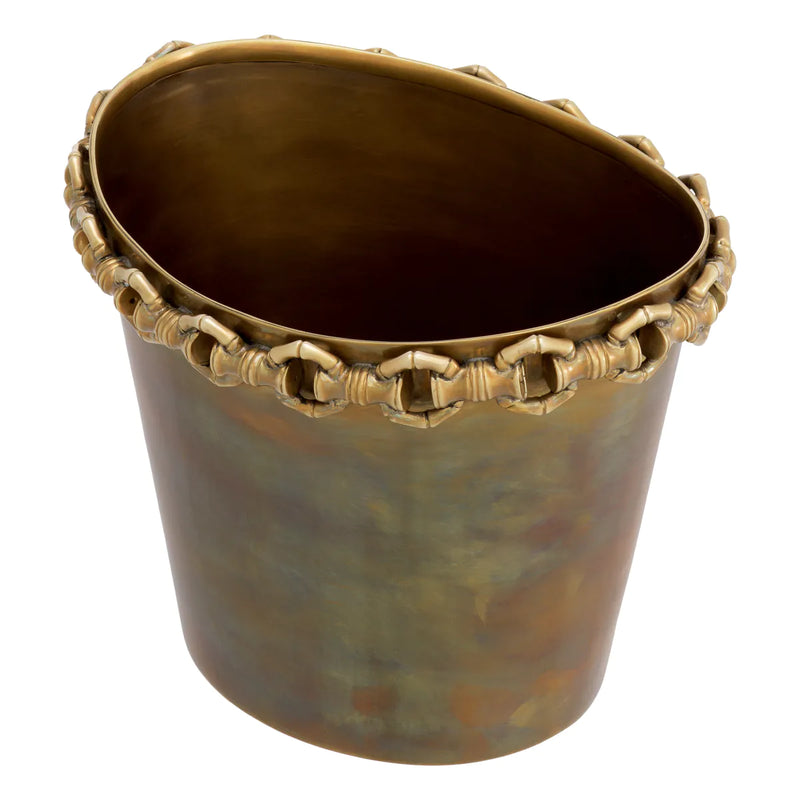 Wine Cooler Clementine Vintage Brass Finish