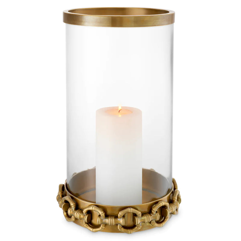 Hurricane Clementine L Vintage Brass Finish