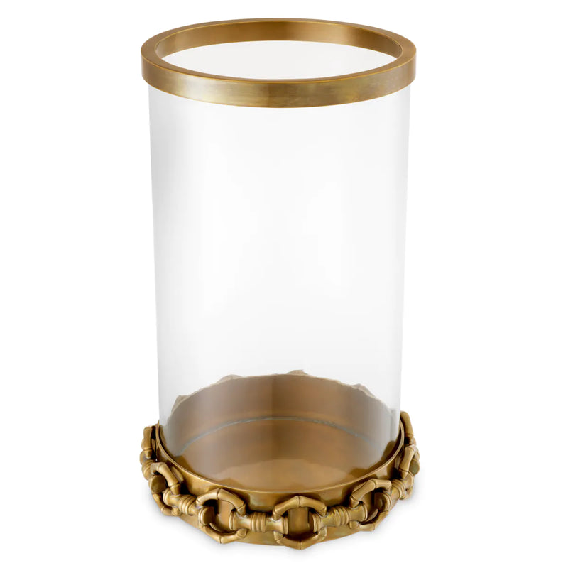 Hurricane Clementine L Vintage Brass Finish