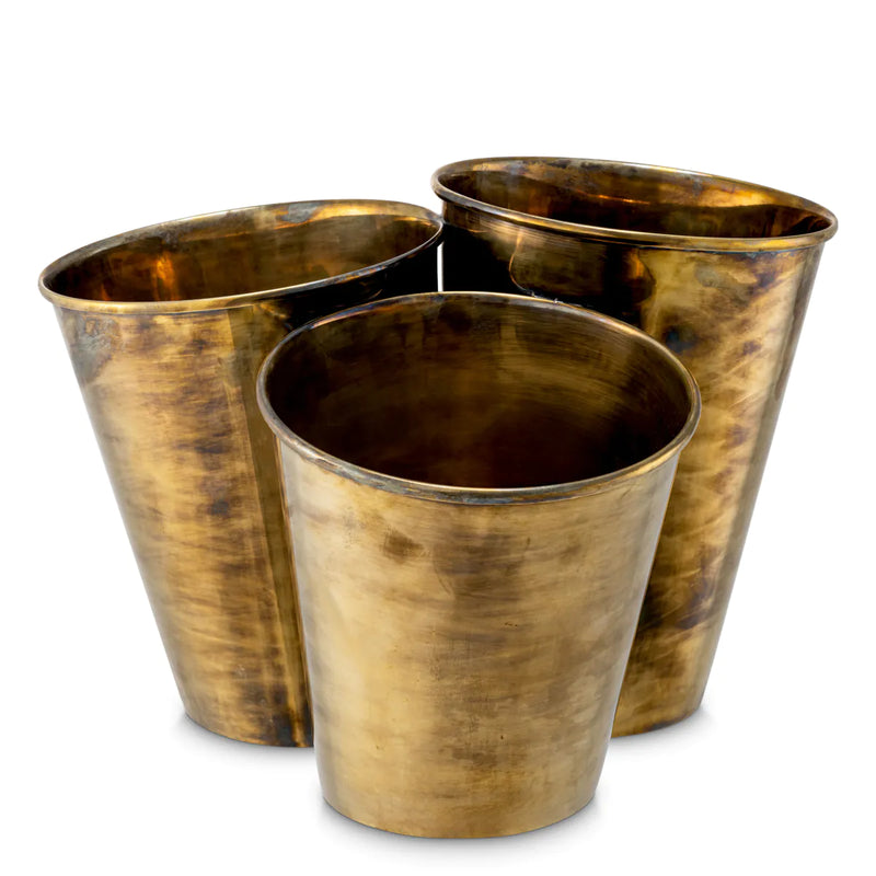 Wine Cooler Christian Vintage Brass Finish