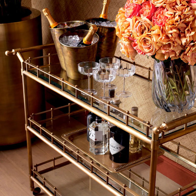 Wine Cooler Christian Vintage Brass Finish