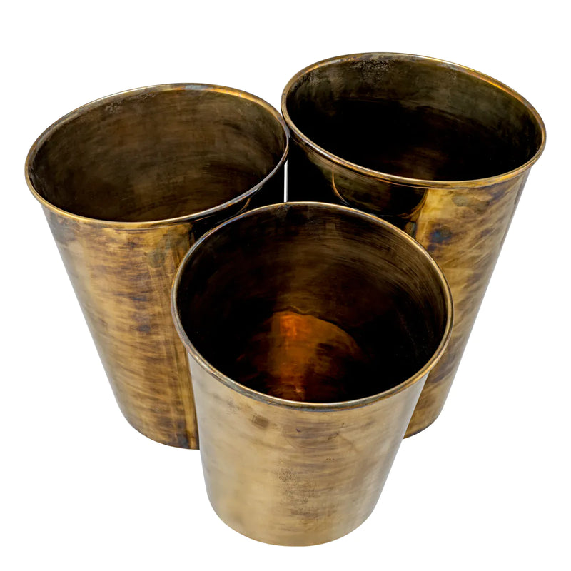 Wine Cooler Christian Vintage Brass Finish