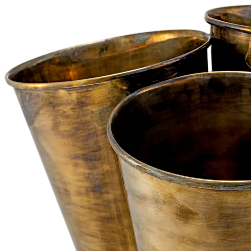 Wine Cooler Christian Vintage Brass Finish