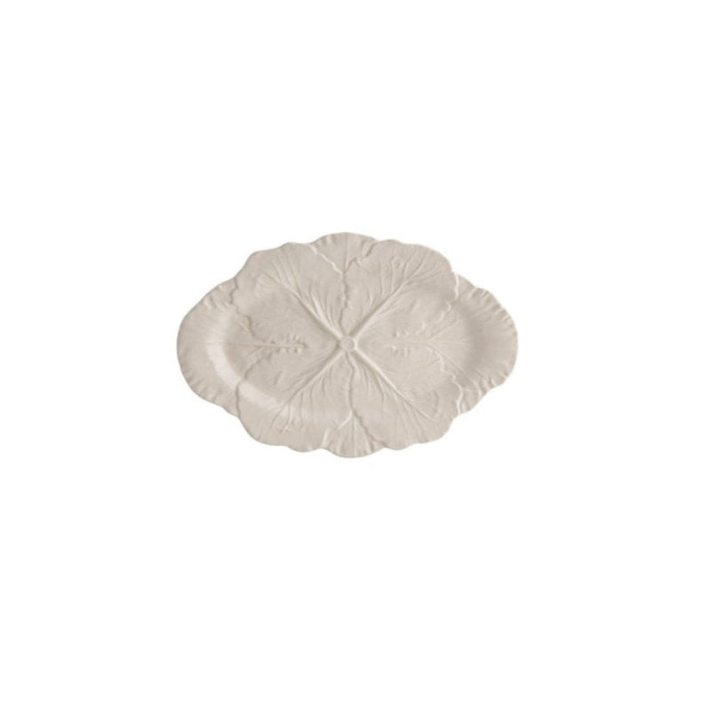 Cabbage Oval Platter 37.5cm Beige