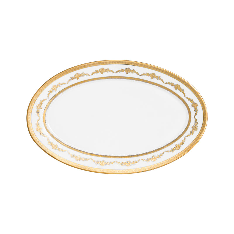 Imperio Gold Oval Platter 31cm
