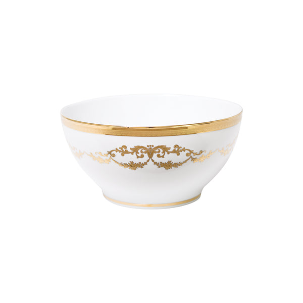 Imperio Gold Round Salad Bowl 24cm