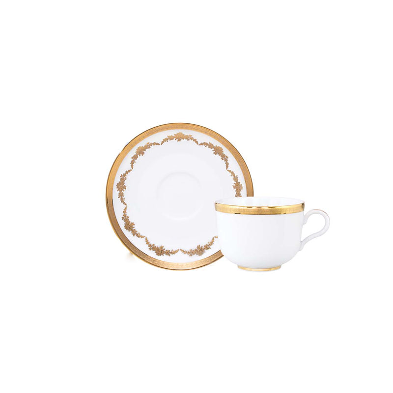 Imperio Collection Porcel | Imperio Gold Teacup and Saucer | Bring Luxury Home | Mérci ...