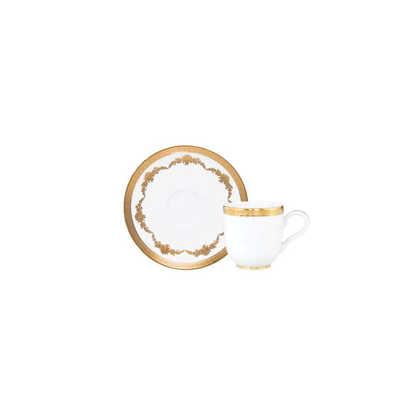 Imperio Gold Coffee Cup and Saucer