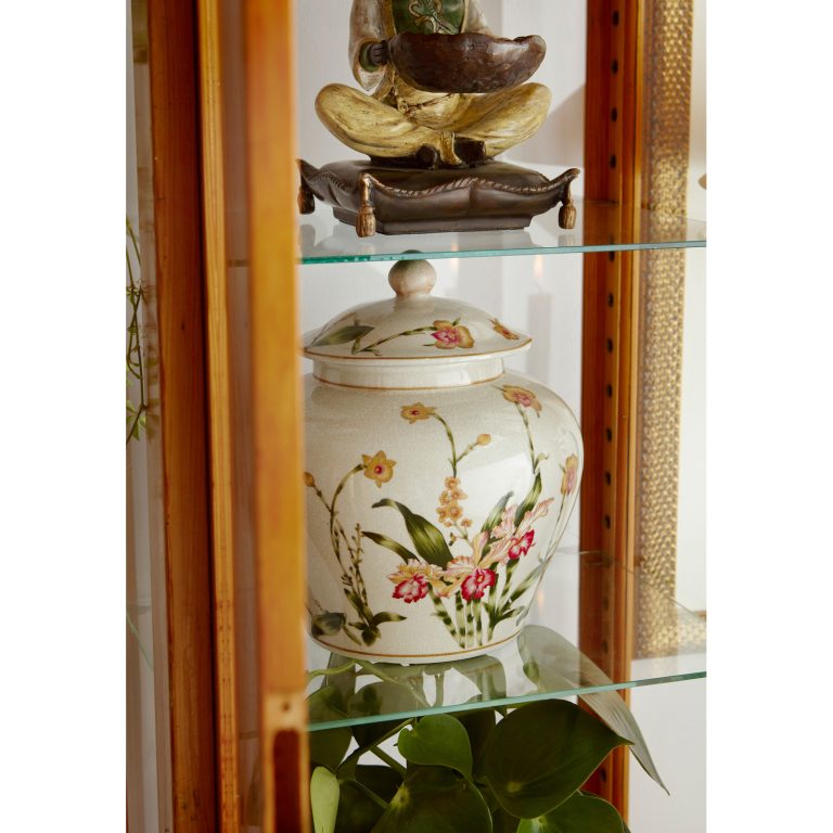Orchid Chubby Temple Jar
