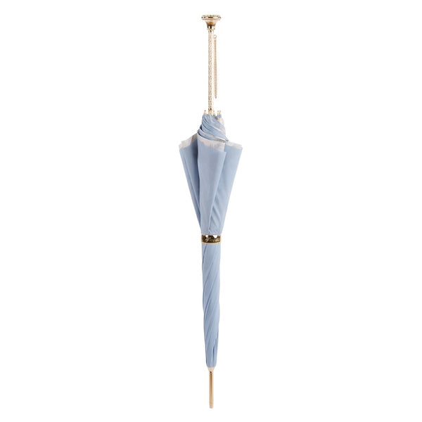 Light Blue Nature Umbrella with Butterflies