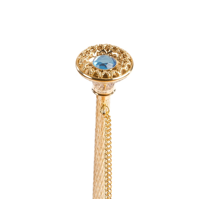 Light Blue Nature Umbrella with Butterflies