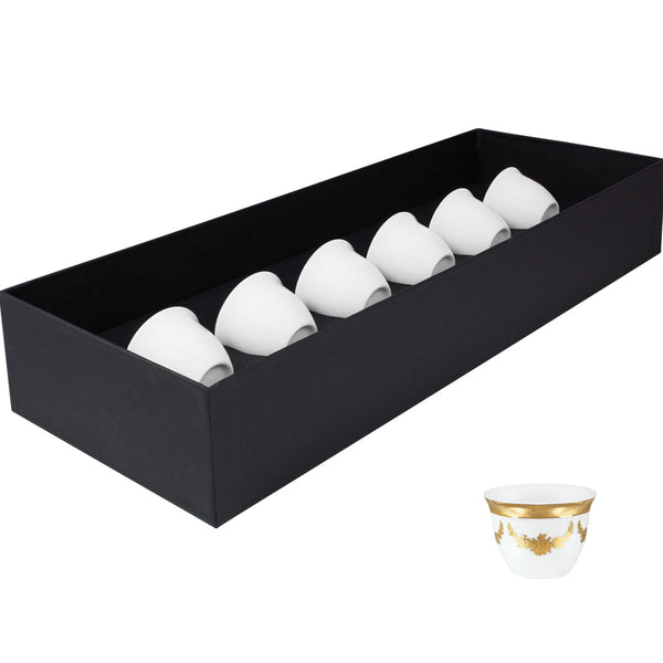 Imperio Gold Set of 6 Jasmine Tea Cups