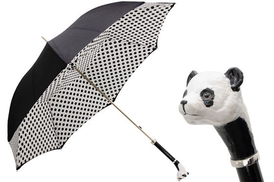 Panda Umbrella with Polka Dots