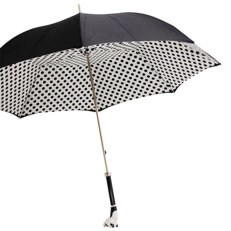 Panda Umbrella with Polka Dots