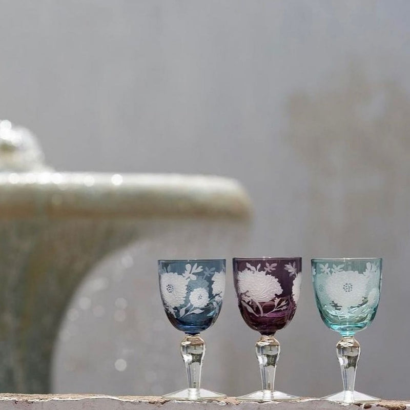 Peony Wine Glasses