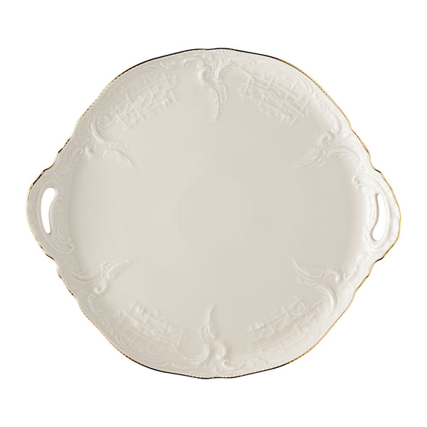 Sanssouci Elfenbein Gold Tart Platter