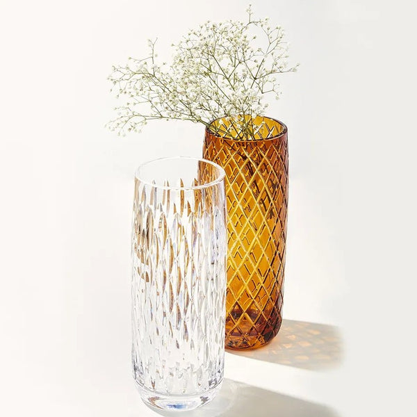 Halequin Vase Sevelte 34cm Amber