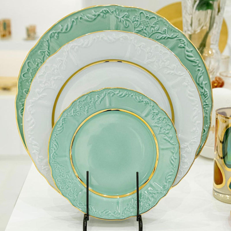 Porcel Vivian Mint Dinner Set for Eight