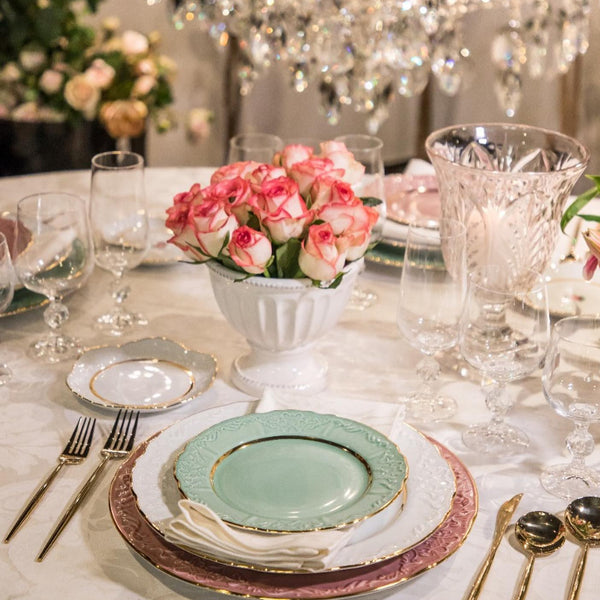 Porcel Vivian Mint Dinner Set for Twelve