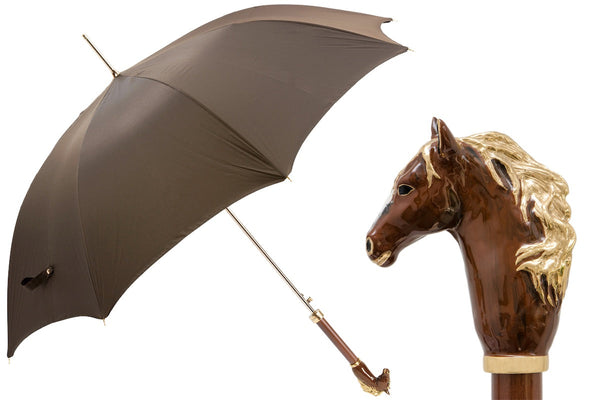 Brown Horse Luxurious Umbrella