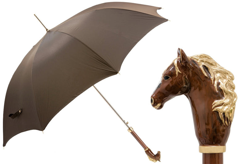 Brown Horse Luxurious Umbrella