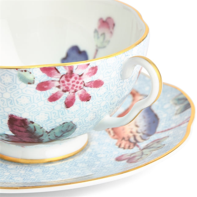 Cuckoo Green Teacup and Saucer