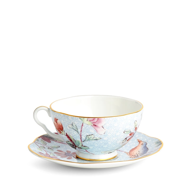 Cuckoo Green Teacup and Saucer